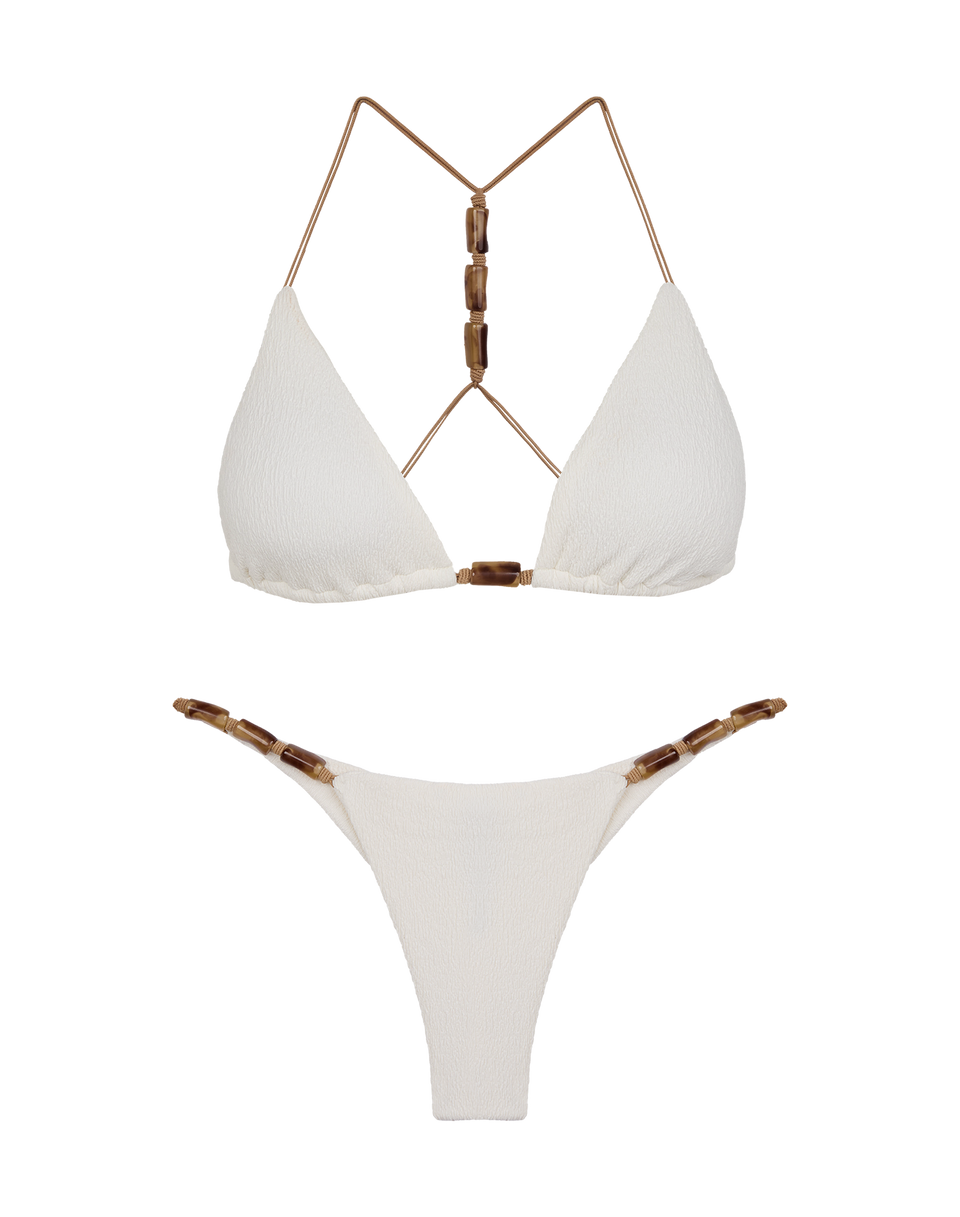 Firenze Lesley Bottom - White Cheeky / XS