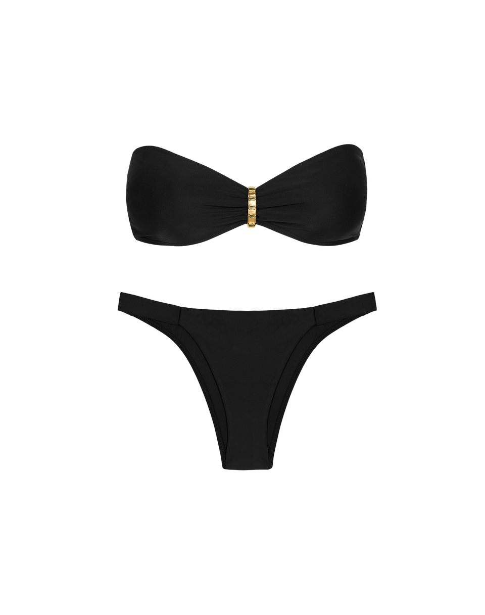 Matte Bessie Bandeau - Black S