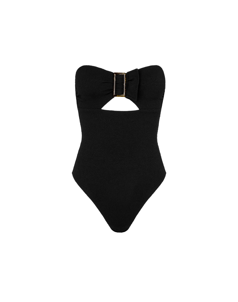 Firenze Sade Bandeau One Piece - Black Brazilian / XS