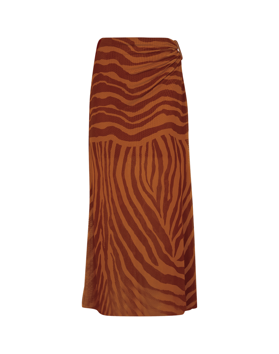 Amira Detail Long Skirt - Sundown XS