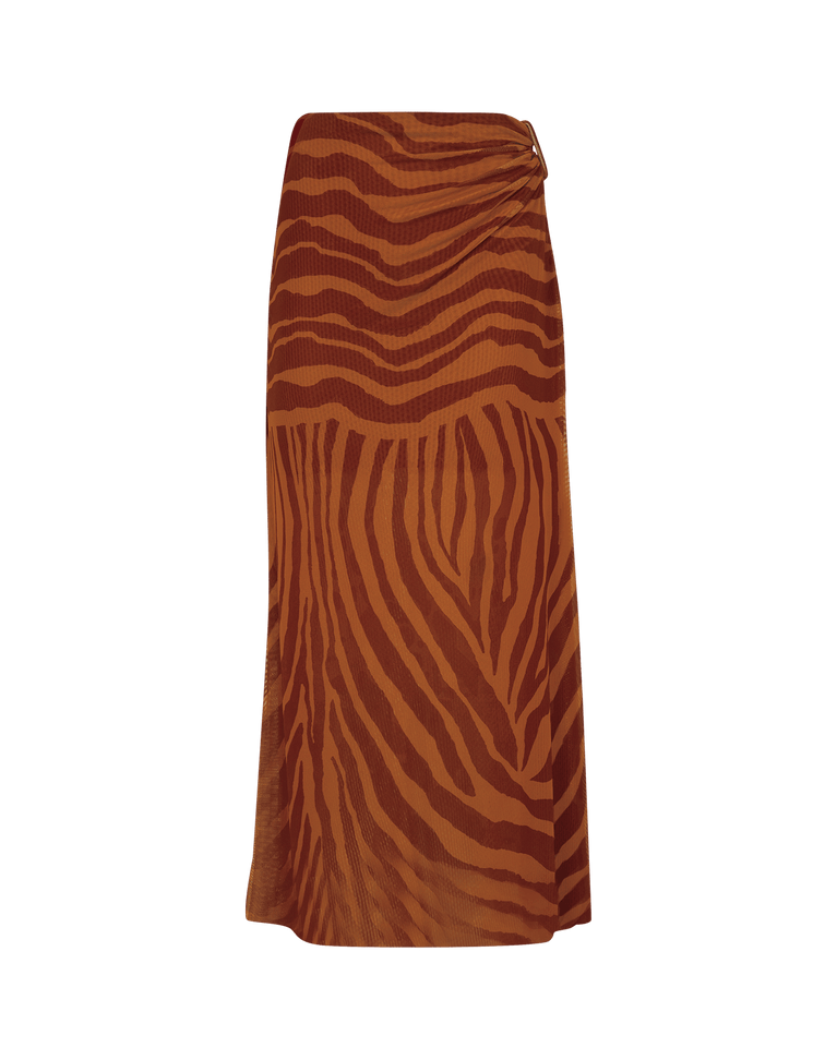 Amira Detail Long Skirt - Sundown XS