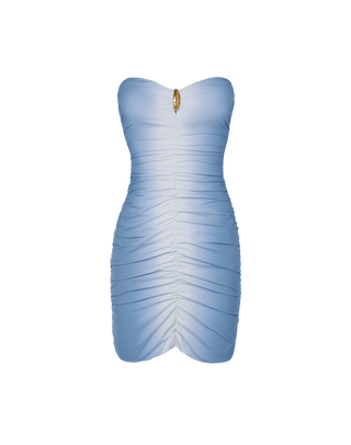 Women's Vix Paula Hermanny Dayton Strapless Short Dress - Blue Moon