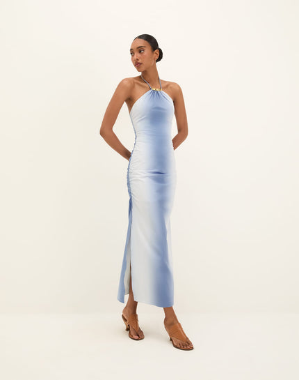 Dayton Halter Midi Dress - Blue Moon - Dayton Halter Midi Dress - Blue Moon XS