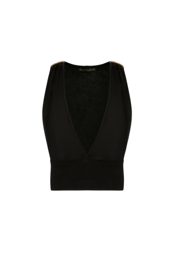 Knit Dora Blouse - Black