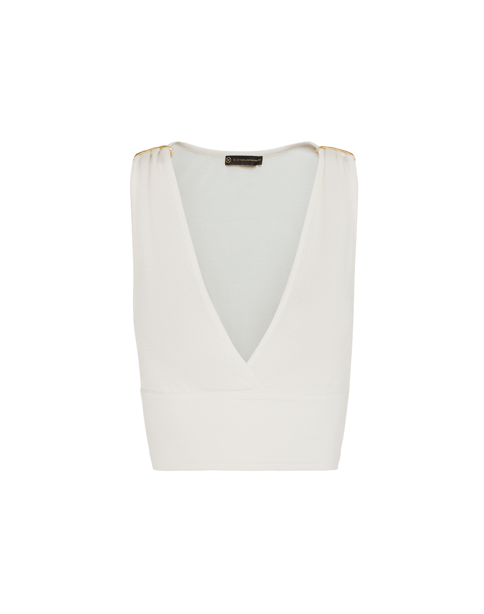 Knit Dora Blouse - Off White XS