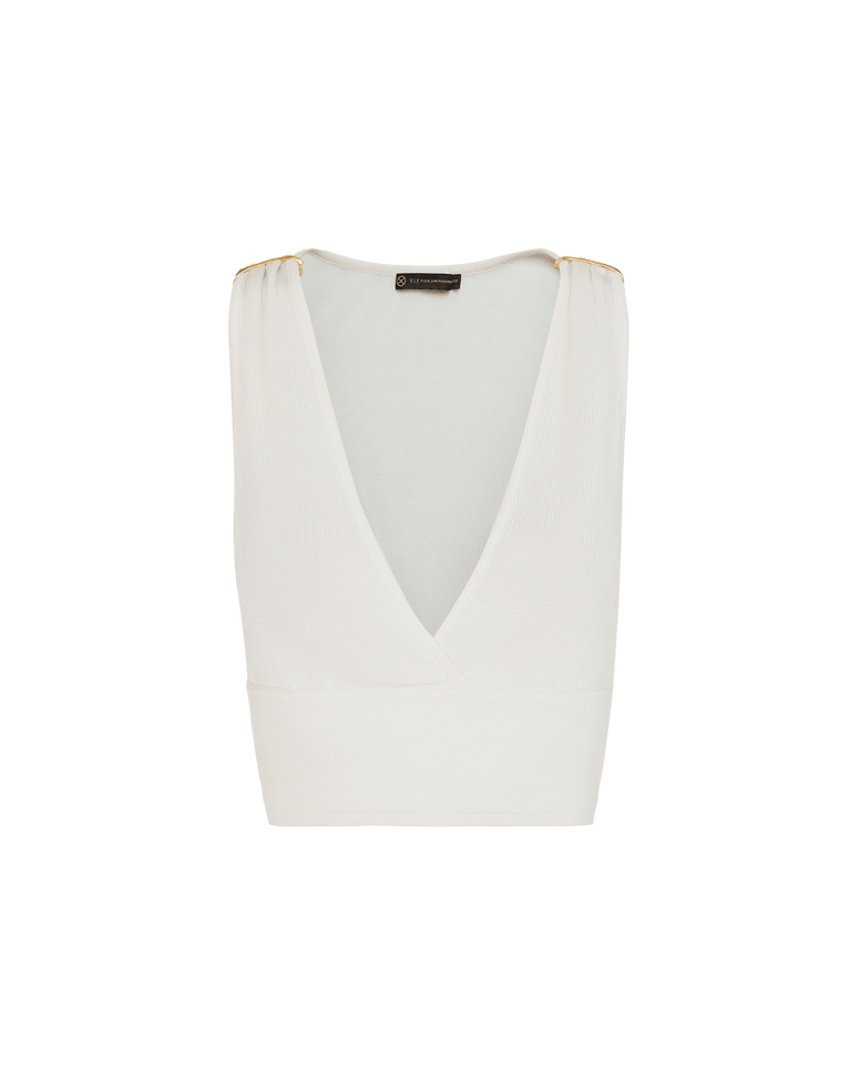 Knit Dora Blouse - Off White XS