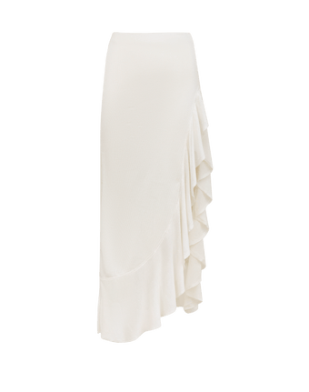 Knit Sasha Long Skirt - Off White
