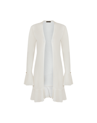 Knit Sasha Long Cardigan - Off White XS