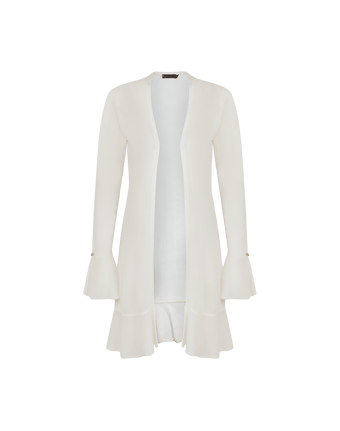 Knit Sasha Long Cardigan - Off White