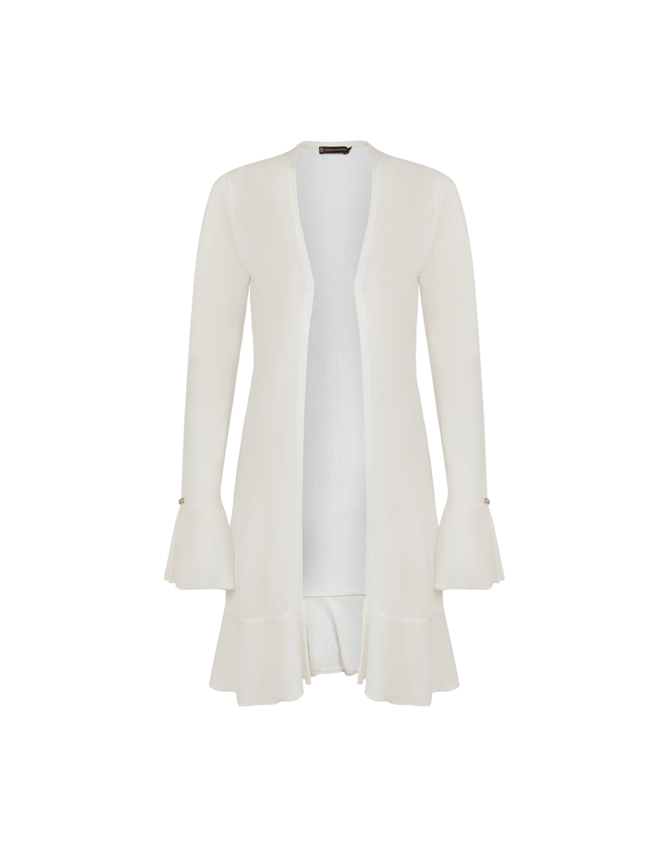 Knit Sasha Long Cardigan - Off White XS