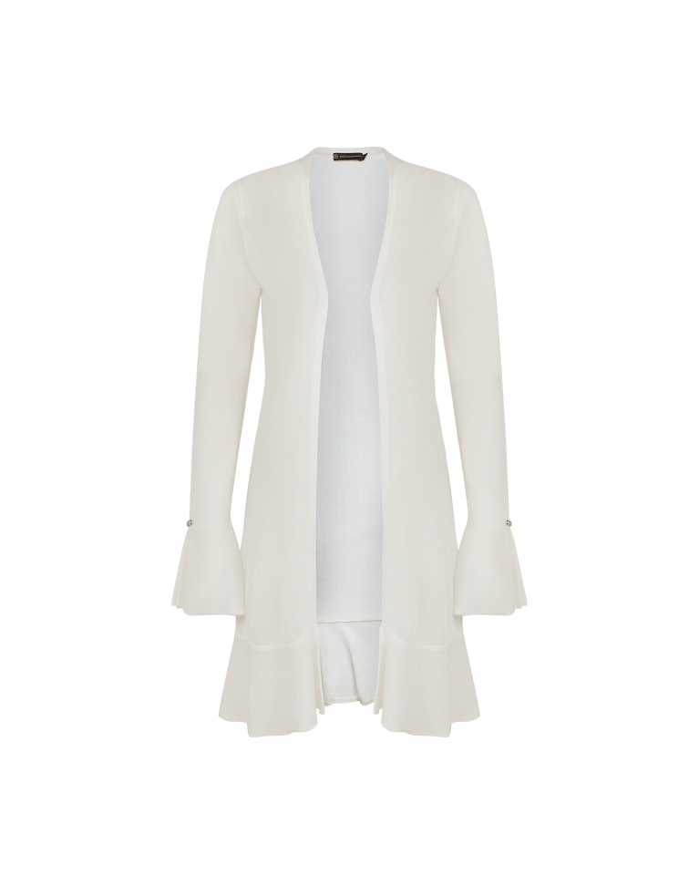 Knit Sasha Long Cardigan - Off White XS