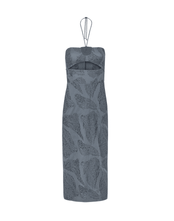 Yara Midi Dress - Embroidered West Coast
