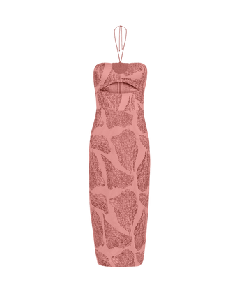 Yara Midi Dress - Embroidered Sweet Heart