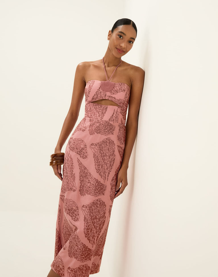 Yara Midi Dress - Embroidered Sweet Heart Yara Midi Dress - Embroidered Sweet Heart