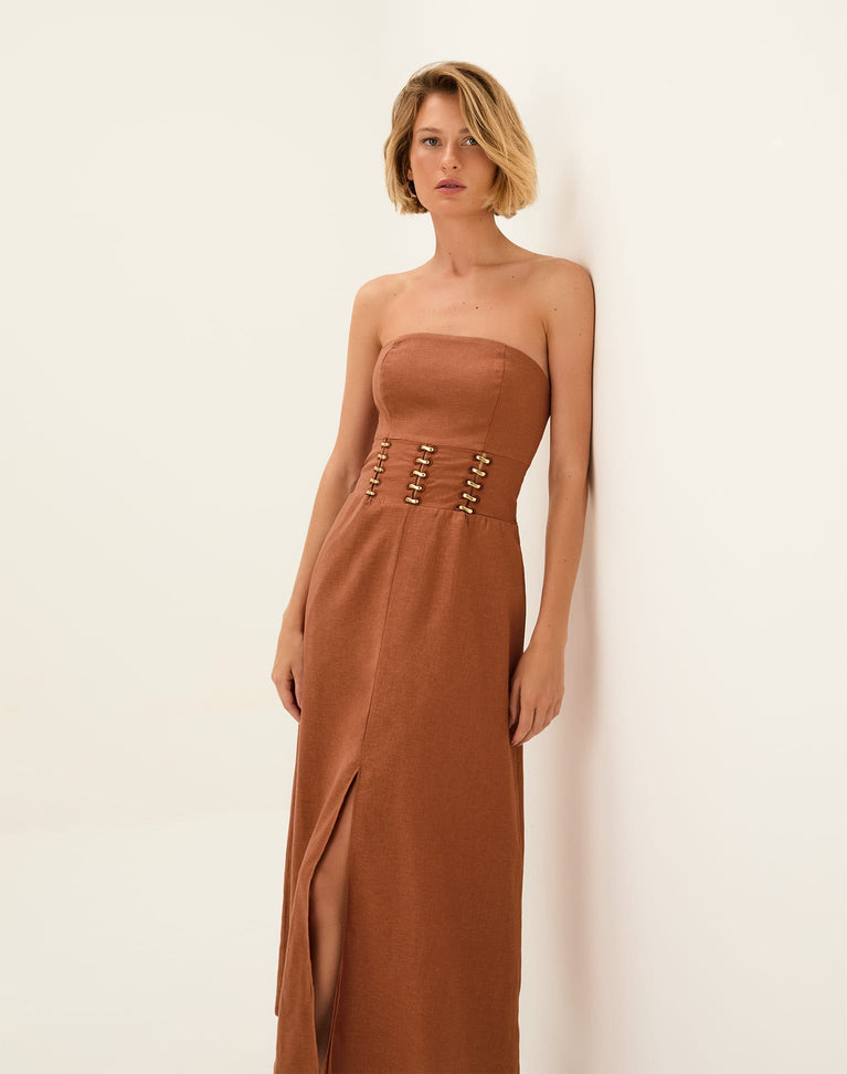 Greta Midi Dress - Devotion XS