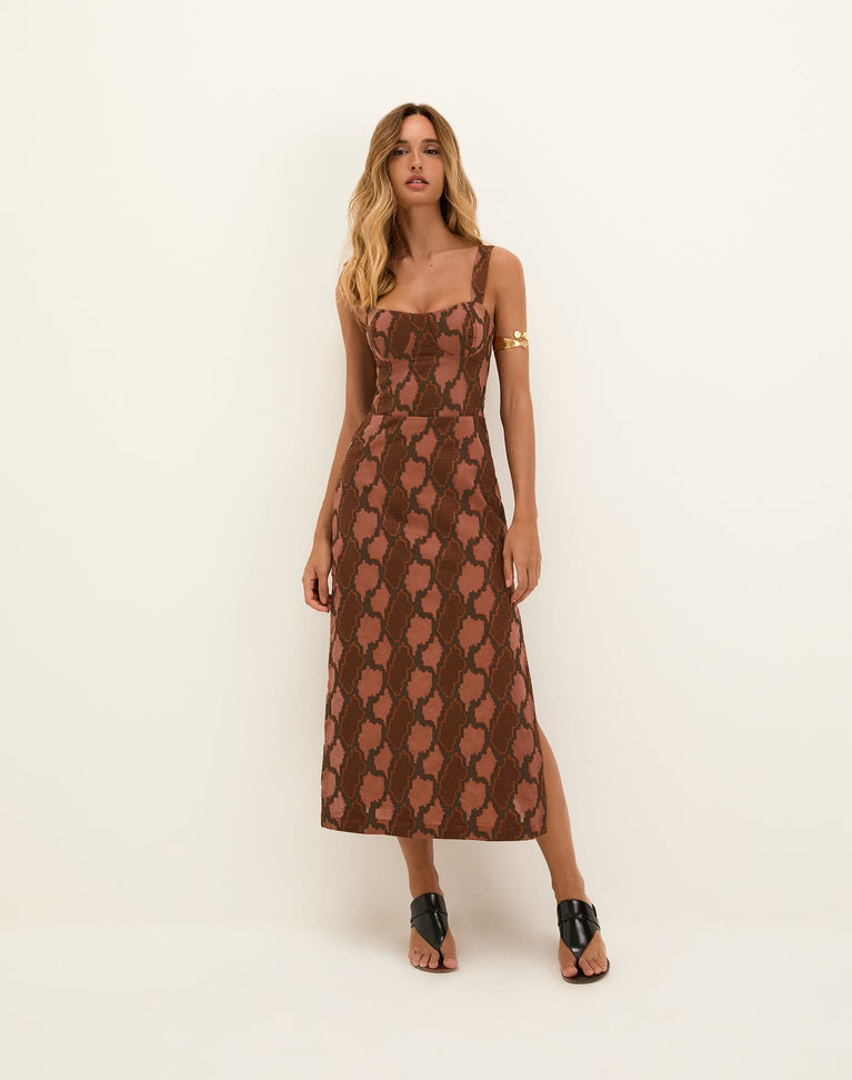 Coen Midi Dress - Embroidered Devotion XS