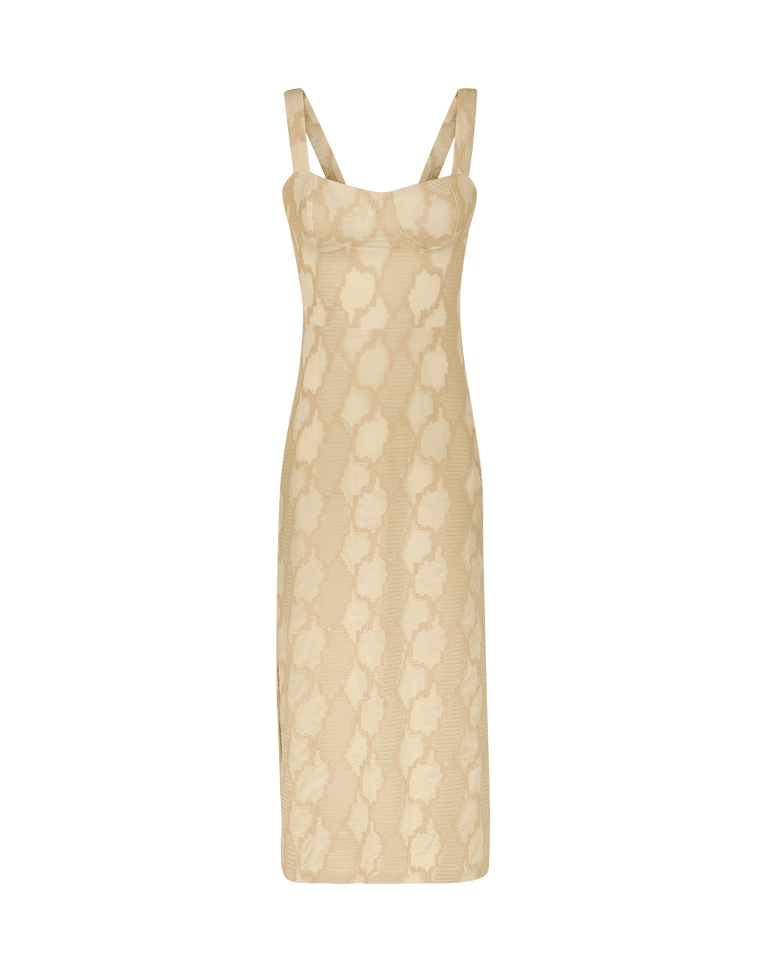 Coen Midi Dress - Embroidered Glitz XS