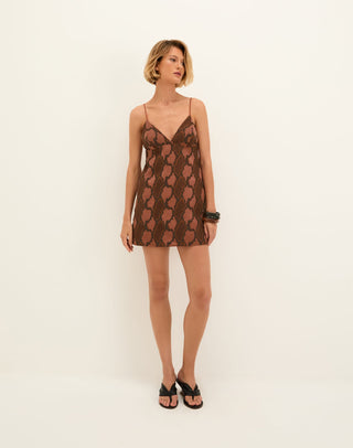 Coen Short Dress - Embroidered Devotion XS