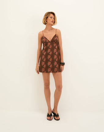 Coen Short Dress - Embroidered Devotion