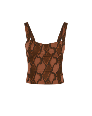 Coen Peplum Top - Embroidered Devotion XS