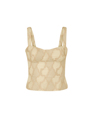 Coen Peplum Top - Embroidered Glitz XS