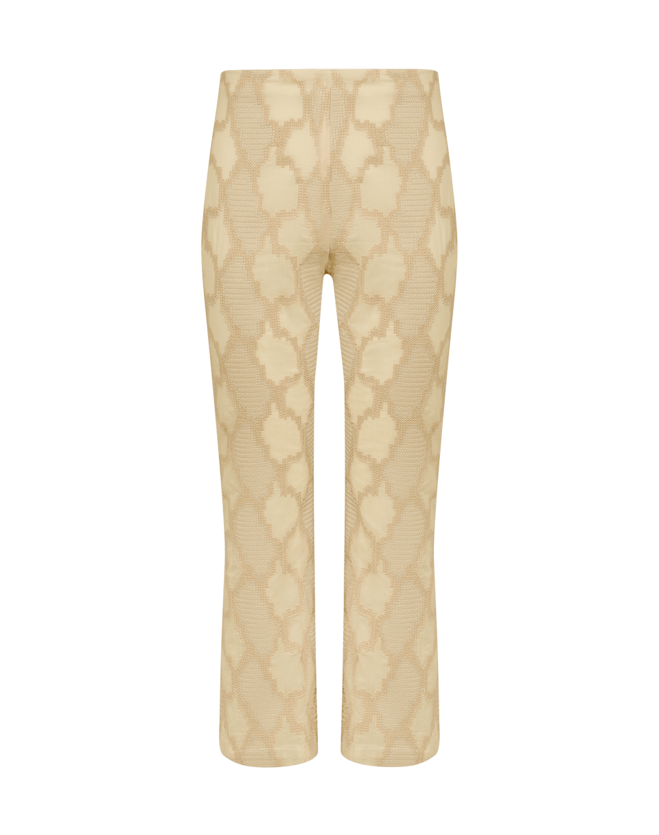Coen Straight Leg Pants - Embroidered Glitz XS