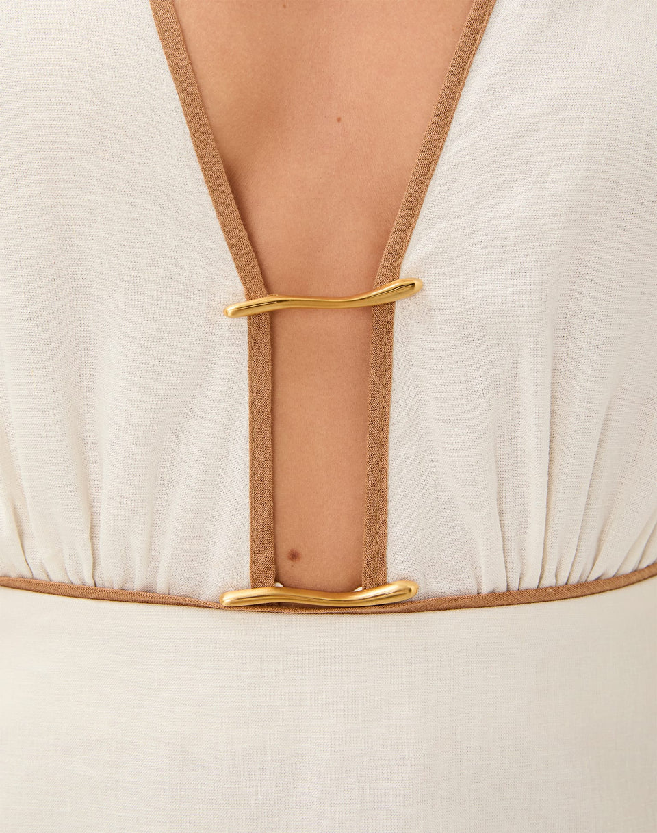 Iva Short Dress - Off White XS