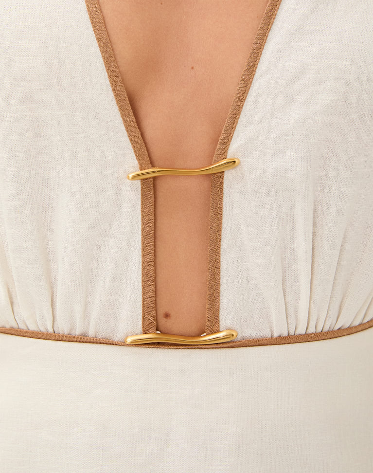 Iva Short Dress - Off White XS