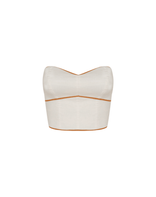Iva Cropped Top - Off White XS