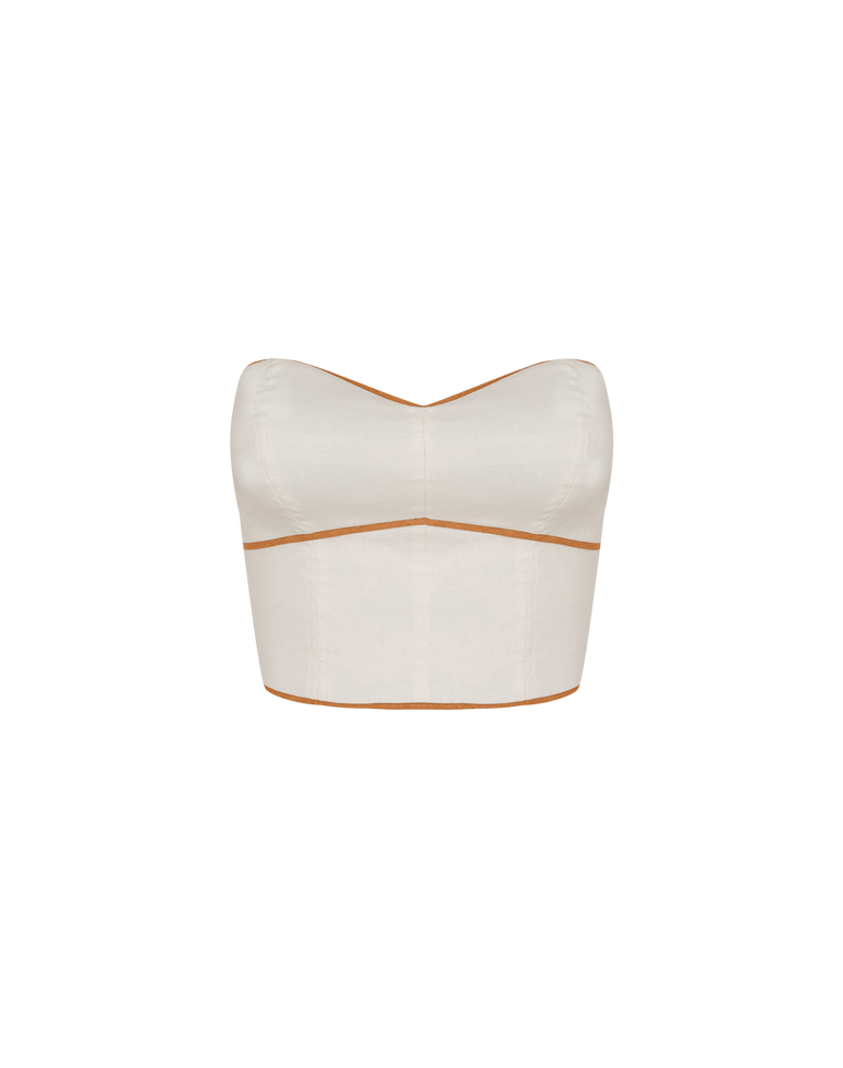 Iva Cropped Top - Off White XS