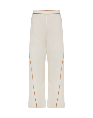 Iva Wide Leg Pants - Off White XS
