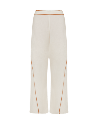 Iva Wide Leg Pants - Off White