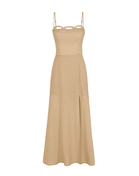 Bianca Long Dress - Raffia