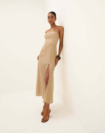 Bianca Long Dress - Raffia