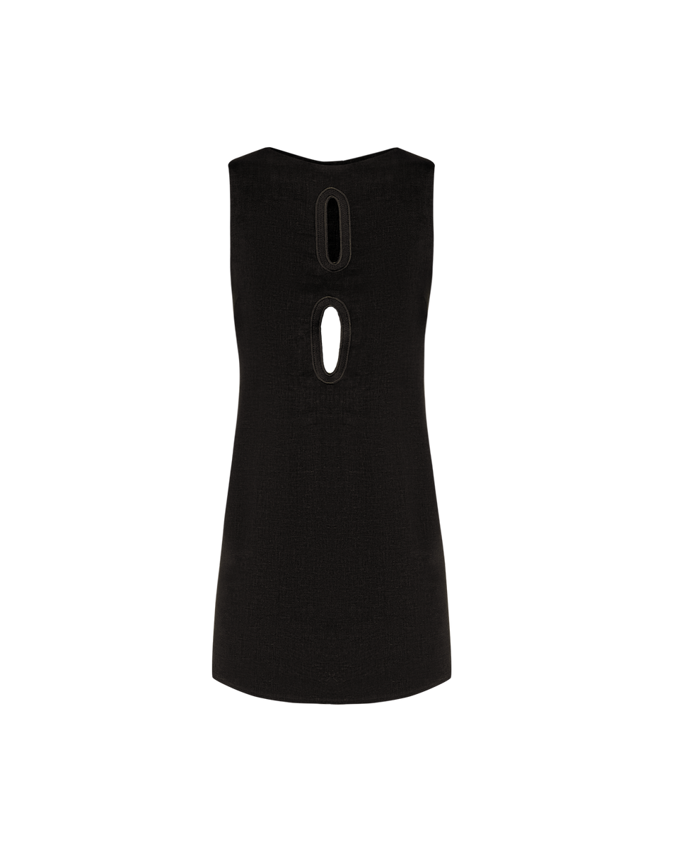 Laura Short Dress - Black XS