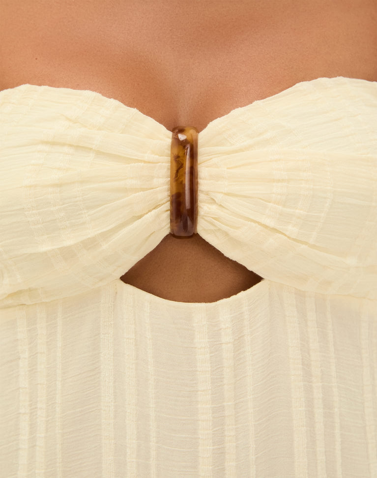 Vix Swimwear Loly Strapless Maxi Dress in White Vix Swimwear Loly Strapless Maxi Dress in White