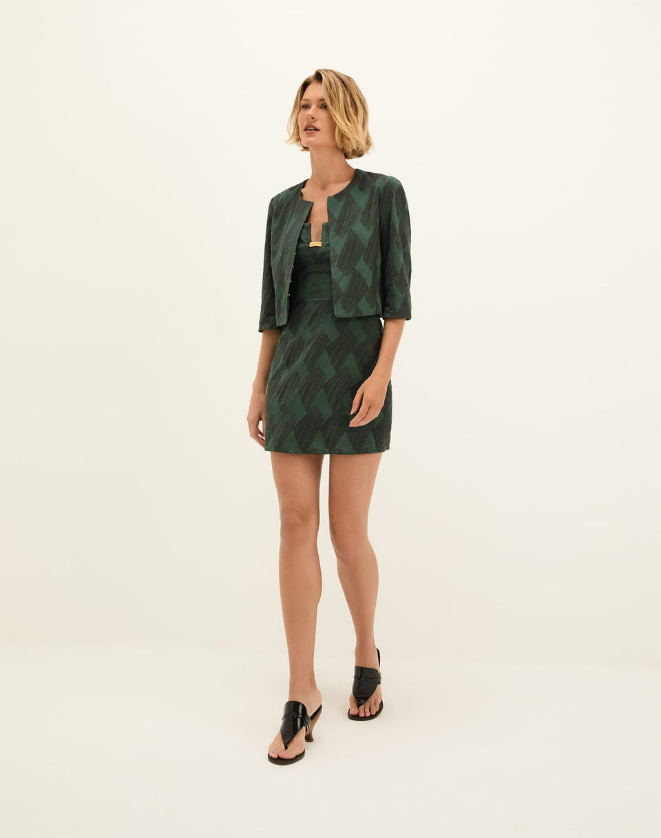 Coen Short Jacket - Embroidered Boulevard XS