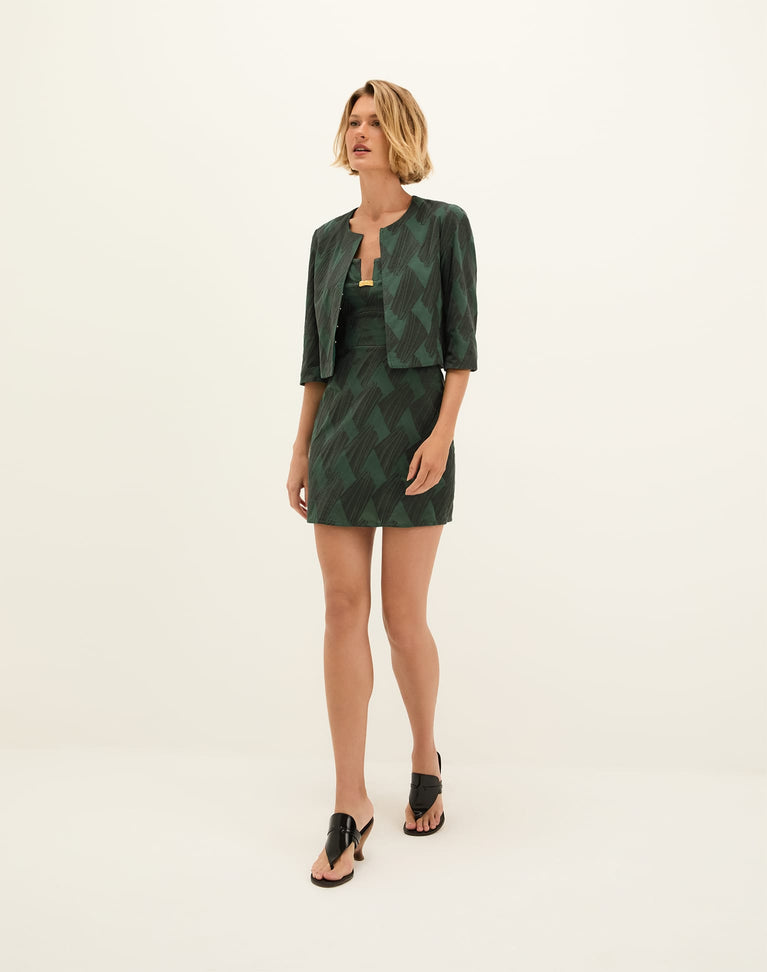 Coen Short Jacket - Embroidered Boulevard XS