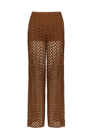 Eyelet Venice Pants - Toasty