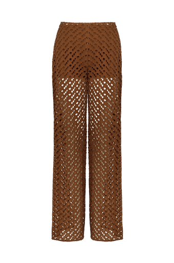 Eyelet Venice Pants - Toasty
