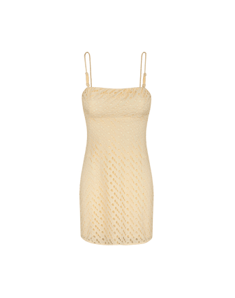 Eyelet Venice Short Dress - Glitz