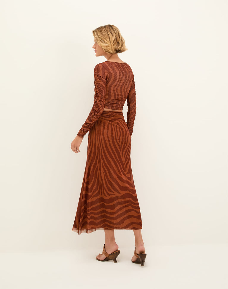 Mira Long Sleeve Top - Sundown XS