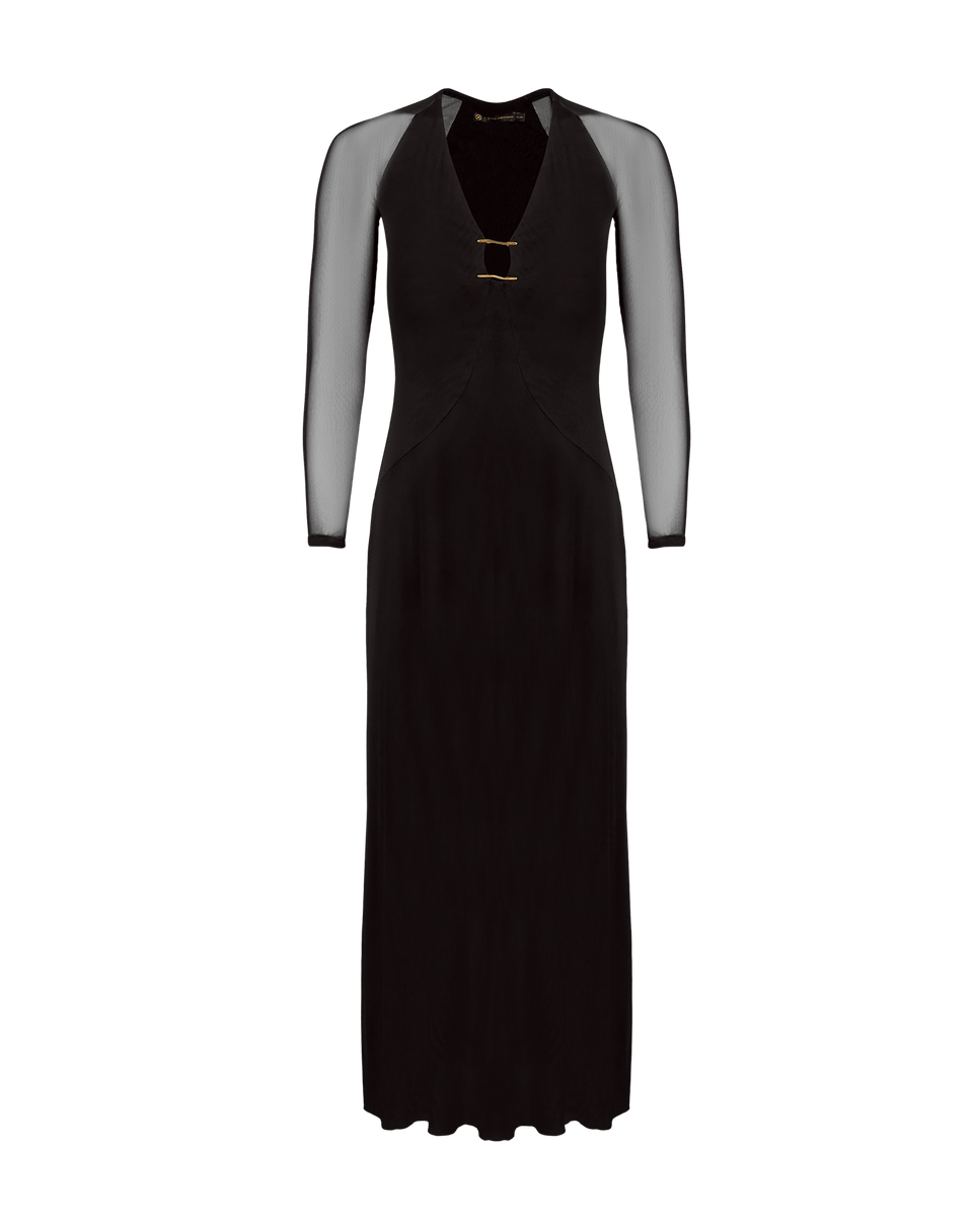 Iva Long Dress - Black XS