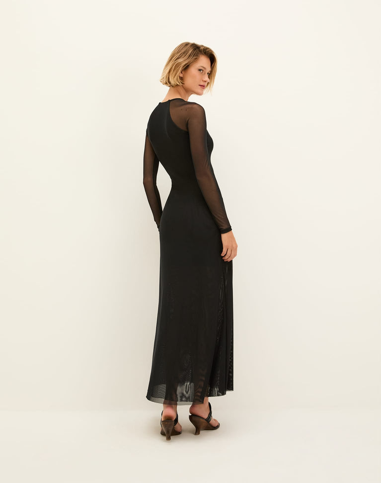 Iva Long Dress - Black XS