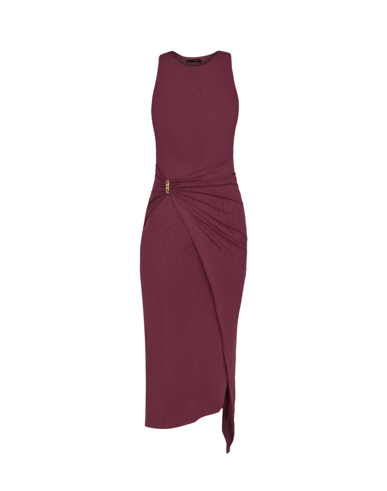 catalina midi dress Brown Halterneck Catalina Midi Dress