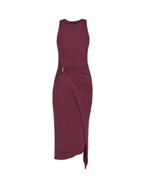 black cami dress midi Omnes Riviera Satin Midi Dress