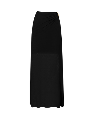 Amira Detail Long Skirt - Black XS