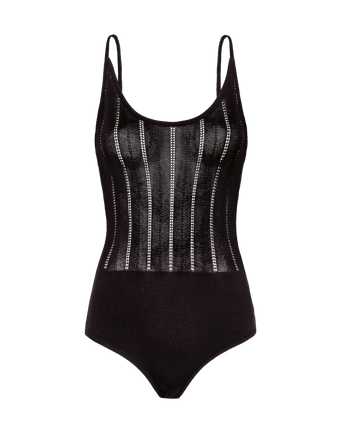 Knit Elba Bodysuit - Black