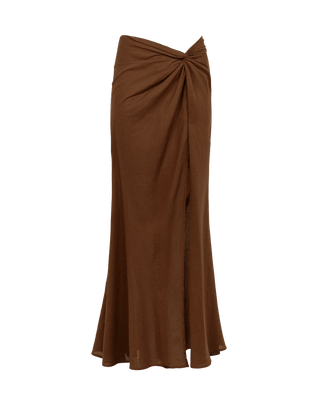 Sirene Long Skirt - Brown XS