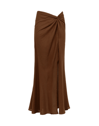 Sirene Long Skirt - Brown